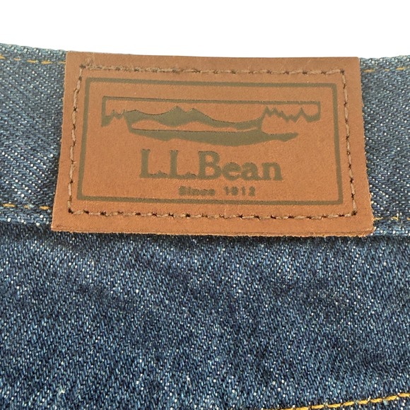 L.L. Bean Other - LL Bean Double L Jeans Mens 46x30 Dark Wash Blue‎ Straight Leg Denim 220626 NEW